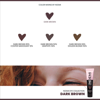 Noemi Hybrid Dye: Dark Brown Color mixes