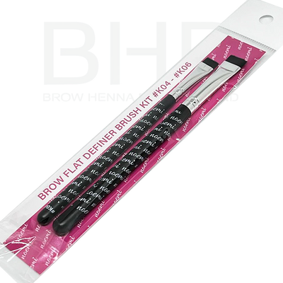 Noemi Flat Brow Brush Set K04 - K06 | Definer Brush – Edge Beauty Pro ™️