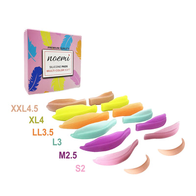 Noemi Multi-Color Silicone Pads Soft (Mixed 6 pairs)
