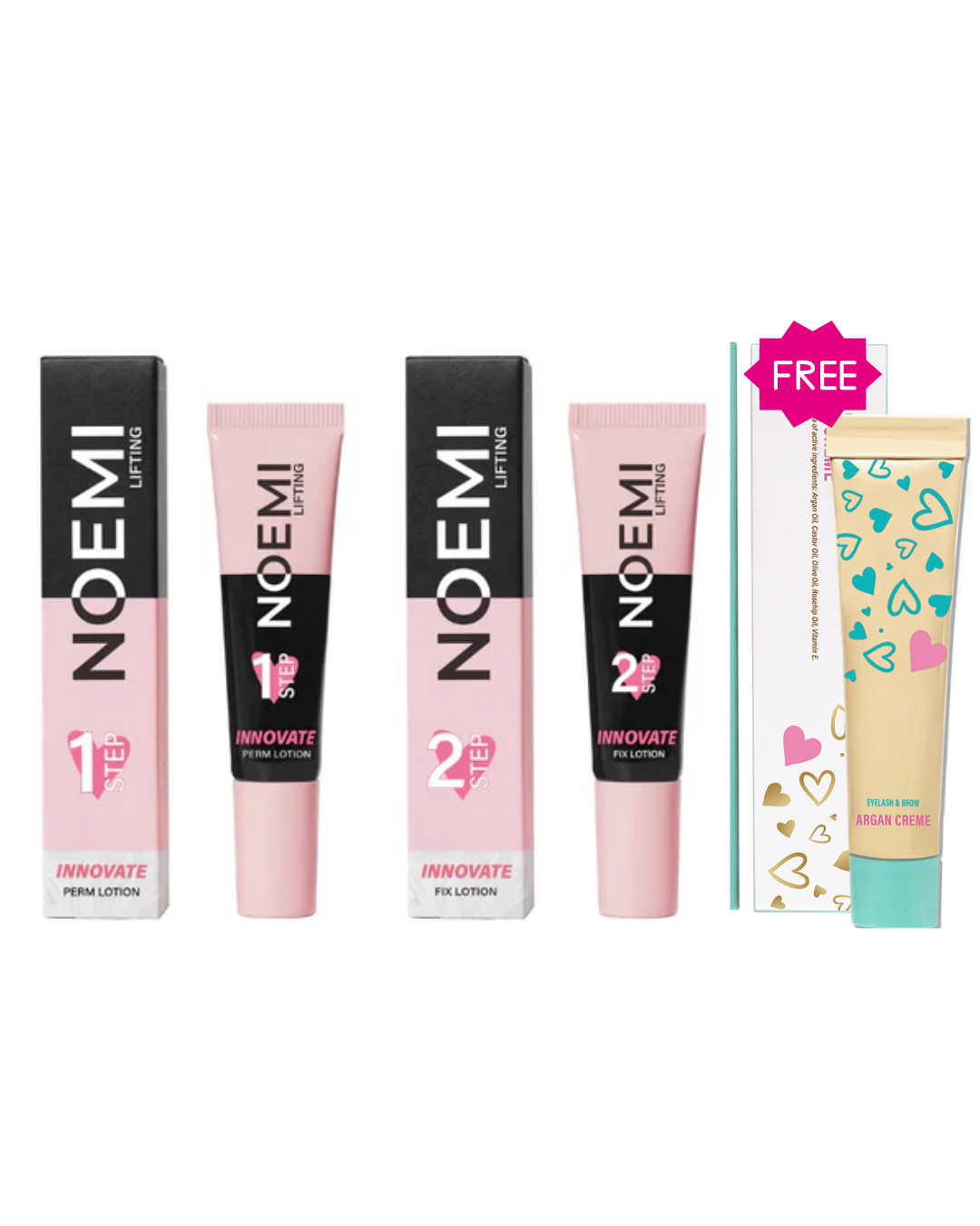 Noemi: NEW INNOVATE Lash Lifting & Lamination System (Step 1 & 2 + FREE ARGAN CREAM)